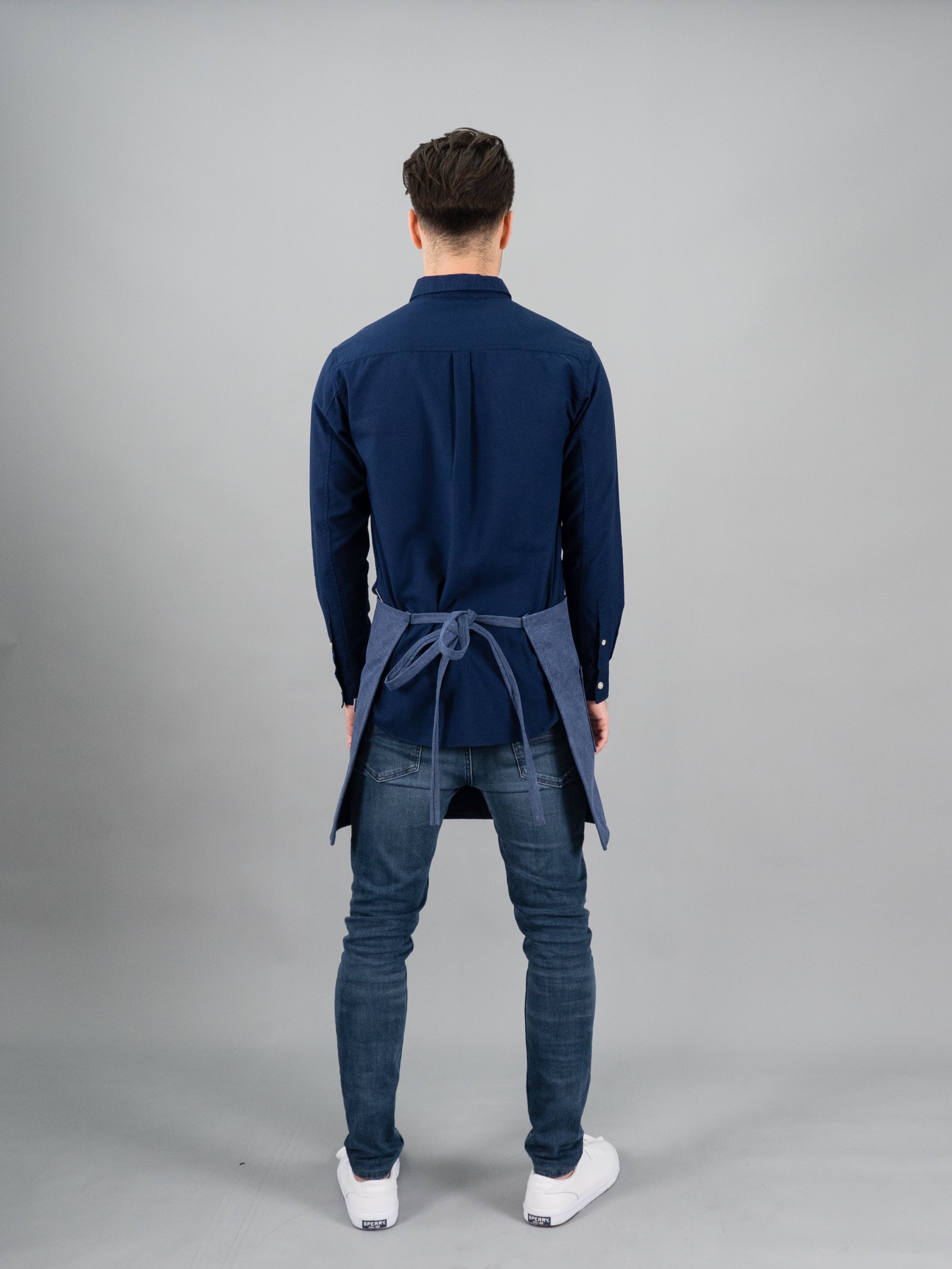 12C Short Apron ผ้ากันเปื้อนตัวสั้น (Dark Blue Denim , ยีนส์เข้ม)