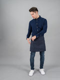 12C Short Apron ผ้ากันเปื้อนตัวสั้น (Charcoal Blue , น้ำเงินเข้ม)