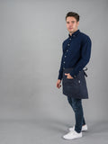 12C Short Apron ผ้ากันเปื้อนตัวสั้น (Charcoal Blue , น้ำเงินเข้ม)