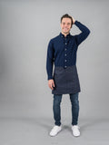 12C Short Apron ผ้ากันเปื้อนตัวสั้น (Charcoal Blue , น้ำเงินเข้ม)