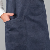12C Cross Back Apron ผ้ากันเปื้อนสายไขว้หลัง (Charcoal Blue , น้ำเงินเข้ม)