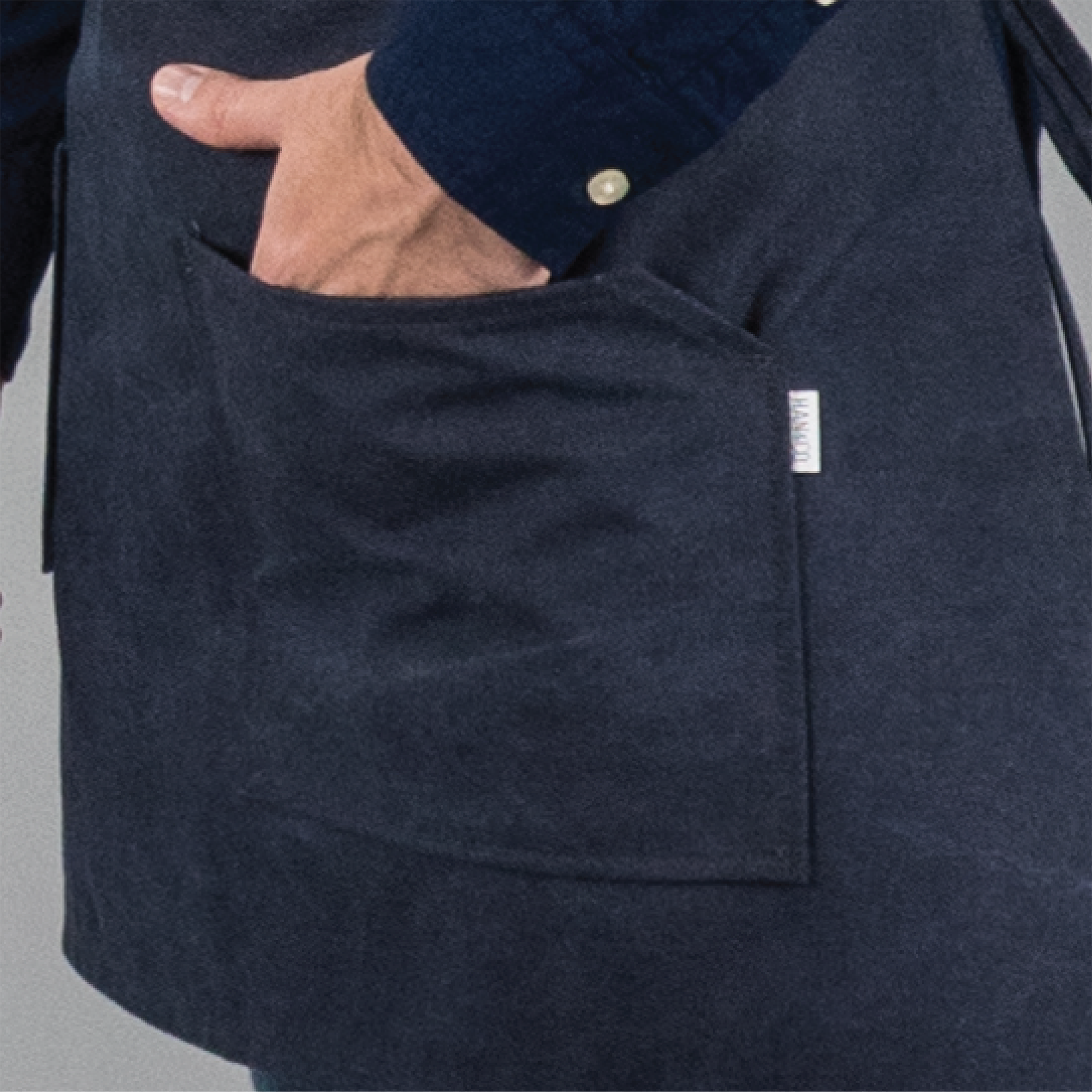 12C Short Apron ผ้ากันเปื้อนตัวสั้น (Charcoal Blue , น้ำเงินเข้ม)