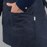 12C Short Apron ผ้ากันเปื้อนตัวสั้น (Charcoal Blue , น้ำเงินเข้ม)