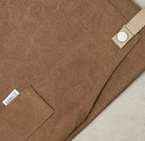 12C Cross Back Apron ผ้ากันเปื้อนสายไขว้หลัง (Cinnamon Brown , น้ำตาลซินนาม่อน)