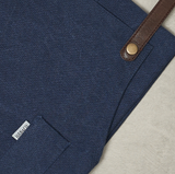 12C Cross Back Apron ผ้ากันเปื้อนสายไขว้หลัง (Charcoal Blue , น้ำเงินเข้ม)