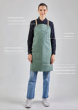 12C Cross Back Apron ผ้ากันเปื้อนสายไขว้หลัง (Forest Green , เขียวเข้ม)