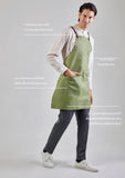 12C Cross Back Apron ผ้ากันเปื้อนสายไขว้หลัง (Grass Green, เขียวอ่อน)