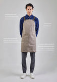 12C Cross Back Apron ผ้ากันเปื้อนสายไขว้หลัง (Grey, เทา)