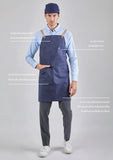 12C Cross Back Apron ผ้ากันเปื้อนสายไขว้หลัง (CHARCOAL BLUE, น้ำเงินเข้ม)