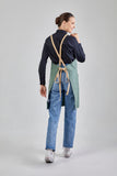 12C Cross Back Apron ผ้ากันเปื้อนสายไขว้หลัง (Forest Green , เขียวเข้ม)