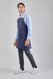 12C Cross Back Apron ผ้ากันเปื้อนสายไขว้หลัง (CHARCOAL BLUE, น้ำเงินเข้ม)