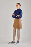 12C Short Apron ผ้ากันเปื้อนตัวสั้น (Cinnamon Brown, น้ำตาลเข้ม)