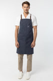 12C Cross Back Apron ผ้ากันเปื้อนสายไขว้หลัง (Charcoal Blue , น้ำเงินเข้ม)