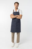 12C Cross Back Apron ผ้ากันเปื้อนสายไขว้หลัง (Charcoal Blue , น้ำเงินเข้ม)