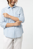 M.Grey Shirt : 3/4 sleeve (ฺBlue : ฟ้า)