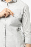 M.Grey Shirt : 3/4 sleeve (Grey, เทา)