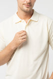 Polo Shirt เสื้อโปโล  TC (Cream, สีครีม)(Unisex)