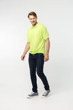 Polo Shirt เสื้อโปโล TC (Lime Green, สีเขียวมะนาว)(Unisex)