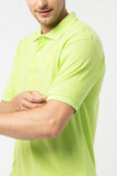 Polo Shirt เสื้อโปโล TC (Lime Green, สีเขียวมะนาว)(Unisex)