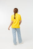 Polo Shirt เสื้อโปโล Cotton (Yellow 103 , สีเหลือง)(Unisex)