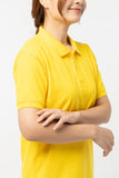 Polo Shirt เสื้อโปโล Cotton (Yellow 103 , สีเหลือง)(Unisex)