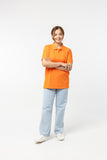 Polo Shirt เสื้อโปโล Cotton (Orange 107 , สีส้ม)(Unisex)