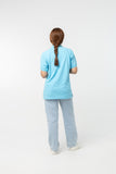 Polo Shirt เสื้อโปโล Cotton (Sky Blue 104 , สีฟ้าใส)(Unisex)