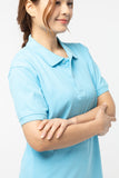 Polo Shirt เสื้อโปโล Cotton (Sky Blue 104 , สีฟ้าใส)(Unisex)