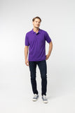 Polo Shirt เสื้อโปโล TC  (Dark Purple 113 , สีม่วงเข้ม)(Unisex)