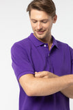 Polo Shirt เสื้อโปโล TC  (Dark Purple 113 , สีม่วงเข้ม)(Unisex)