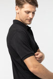 Polo Shirt เสื้อโปโล TC (Black, สีดำ)(Unisex)