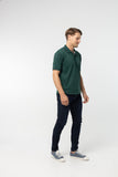 Polo Shirt เสื้อโปโล TC (Hunter Green, สีเขียวเข้ม)(Unisex)