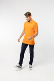 Polo Shirt เสื้อโปโล TC (Orange 117 , สีส้ม)(Unisex)