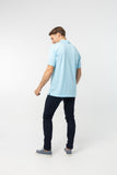 Polo Shirt เสื้อโปโล TC (Sky Blue 109 , สีฟ้าใส)(Unisex)