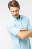 Polo Shirt เสื้อโปโล TC (Sky Blue 109 , สีฟ้าใส)(Unisex)