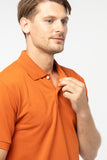 Polo Shirt เสื้อโปโล TC (Clay 120 , สีอิฐ)(Unisex)