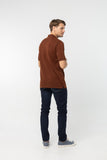 Polo Shirt เสื้อโปโล TC (Brown 121 , สีน้ำตาล)(Unisex)
