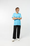 T-Shirt เสื้อยืด (Sky Blue, สีฟ้าอ่อน)(Unisex)