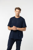 T-Shirt เสื้อยืด (Navy Blue, สีกรมท่า)(Unisex)