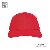 Cap หมวกแก๊ป (Chinese Red 033)