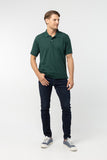 Polo Shirt เสื้อโปโล TC (Hunter Green, สีเขียวเข้ม)(Unisex)