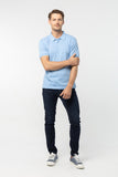 Polo Shirt เสื้อโปโล TC (Light Blue 110 , สีฟ้าอ่อน)(Unisex)