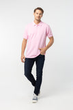 Polo Shirt เสื้อโปโล TC (Pink, สีชมพู)(Unisex)