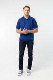 Polo Shirt เสื้อโปโล TC (Royal Blue 114 , สีน้ำเงิน)(Unisex)