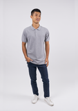 Polo Shirt เสื้อโปโล Cotton (Top Grey, สีเทา)(Unisex)