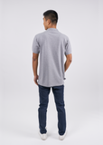 Polo Shirt เสื้อโปโล Cotton (Top Grey, สีเทา)(Unisex)