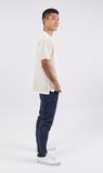 Polo Shirt เสื้อโปโล  Cotton  (Cream, สีครีม)(Unisex)