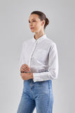 Oxford shirt เชิ้ต ผ้าอ๊อกฟอร์ด แขนยาว (White,ขาว)