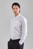 Oxford shirt เชิ้ต ผ้าอ๊อกฟอร์ด แขนยาว (White,ขาว)