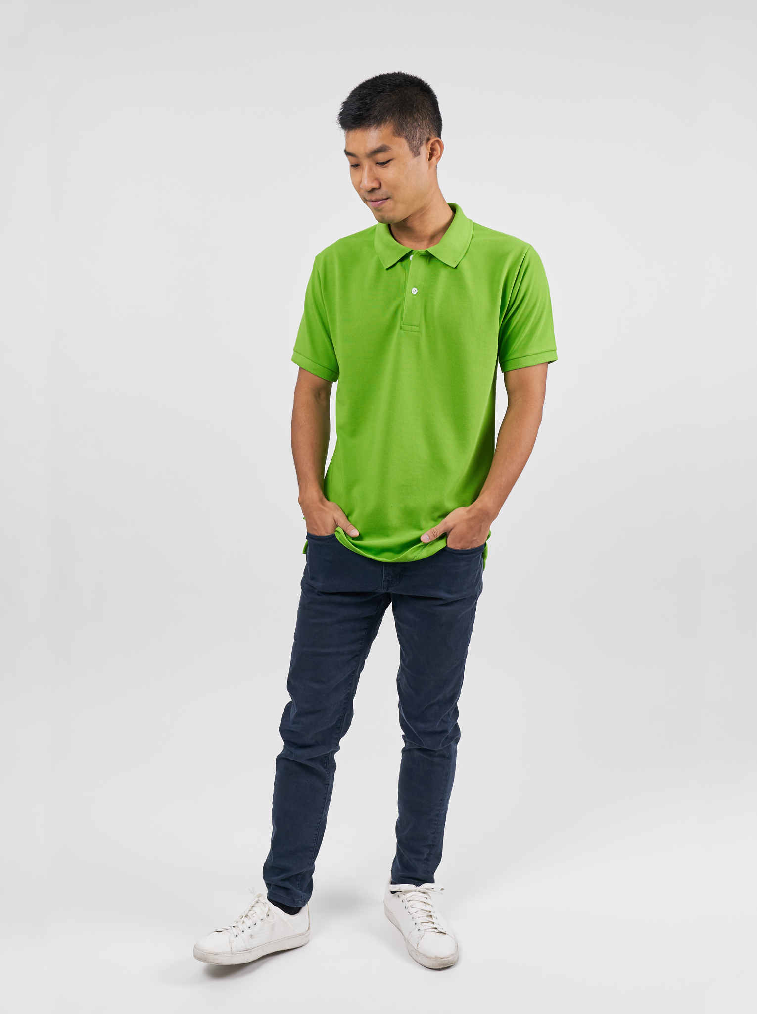 Polo Shirt เสื้อโปโล (Green, สีเขียว)(Unisex)